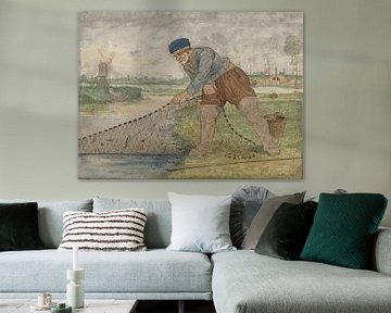 Fischer beim Sammeln seines Netzes, Hendrick Avercamp, 1595 - 1634