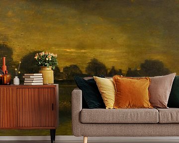 Farmer's village in the evening, Vincent van Gogh, 1884