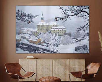 Schloss Weesenstein im Winter von Sergej Nickel