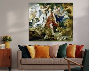 Kroning van Diana, Frans Snijders, Peter Paul Rubens