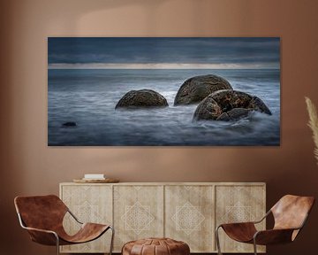 Moeraki's boulders van Marc van Kessel