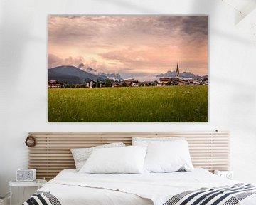 Een panorama in Ellmau, Oostenrijk. van Gunter Nuyts