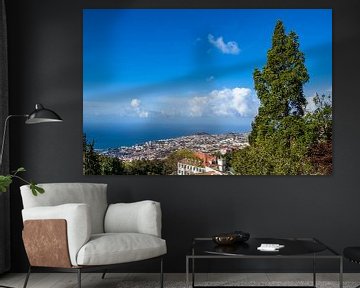 Gezicht op Funchal op het eiland Madeira, Portugal van Rico Ködder