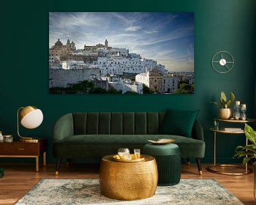 Het witte stadje Ostuni in Italie van Sara in t Veld Fotografie