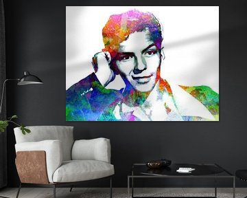 Frank Sinatra (Jong) Abstract Portret van Art By Dominic