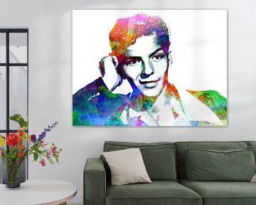 Frank Sinatra (Jong) Abstract Portret van Art By Dominic
