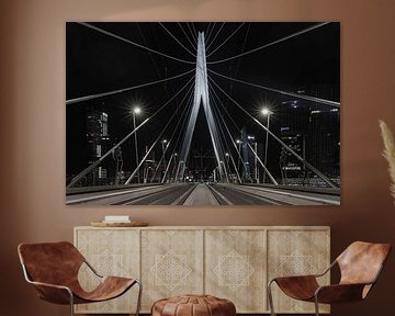 Die Erasmus-Brücke in Rotterdam aus einer einzigartigen Perspektive von MS Fotografie | Marc van der Stelt