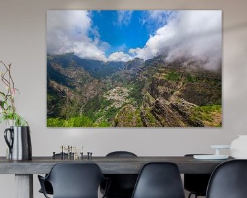 Miradouro do Curral das Freiras oder Tal der Nonnen auf Madeira von Sjoerd van der Wal Fotografie