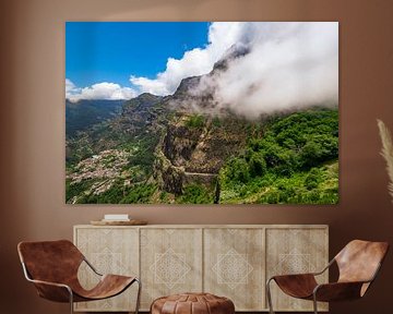 Miradouro do Curral das Freiras oder Tal der Nonnen auf Madeira von Sjoerd van der Wal Fotografie
