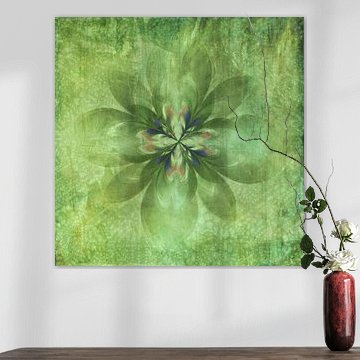 Vintage grüne Blume