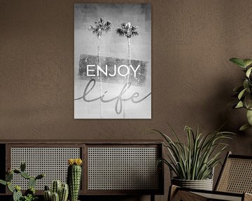 Palmenidylle in monochrom | enjoy life
