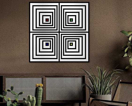 Example of the artwork in a room