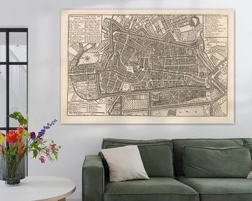 Plattegrond van de stad Utrecht, 1758 - na 1780