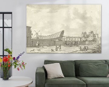 Die Schiffswerft in Rotterdam, Jan Bulthuis, 1790