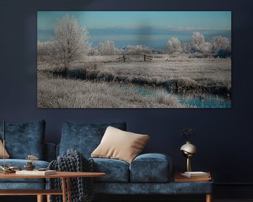 diptych: Winter in the weed by Annie Keizer