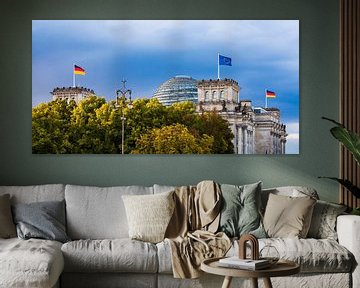 Reichstag building in Berlin by Werner Dieterich