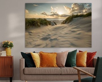 beach sunset Ameland by Bart Harmsen