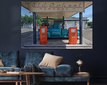Fuel station on Route 66 by Tilly Meijer