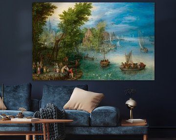 Rivierlandschap, Jan Brueghel de Oude
