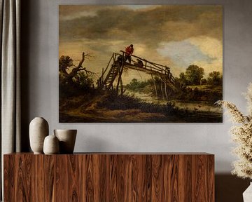 Landschaft mit Brücke, Pieter de Molijn