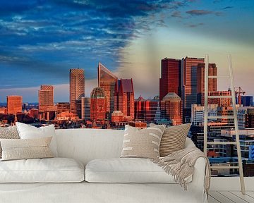 The Hague skyline shortly before sunset by gaps photography