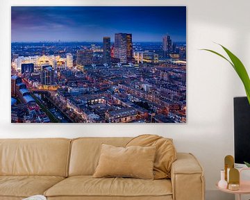 skyline of The Hague shortly after sunset by gaps photography