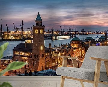 Landing bridges in Hamburg by Achim Thomae Photography