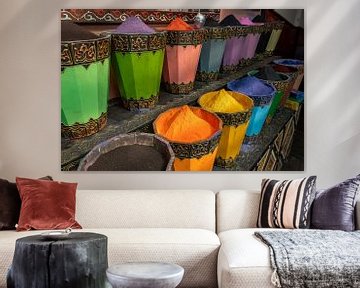 Kleurstof in Marrakech van Richard van der Woude