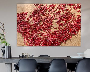 Drying peppers in the sun by Rijk van de Kaa