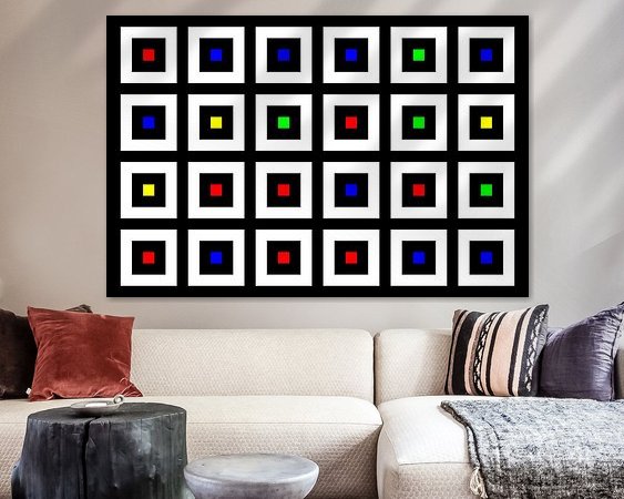 Example of the artwork in a room