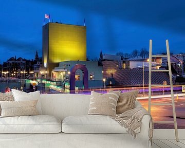 Groninger Museum am Abend von R Smallenbroek