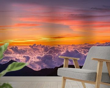 Sonnenaufgang auf dem Vulkan Haleakala, Maui, Hawaii von Henk Meijer Photography