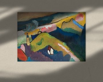 Murnau am Staffelsee berglandschaft mit Kirche, Wassily Kandinsky