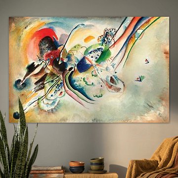 Samenstelling (Studie voor "Bild mit zwei roten Flecken"), Wassily Kandinsky