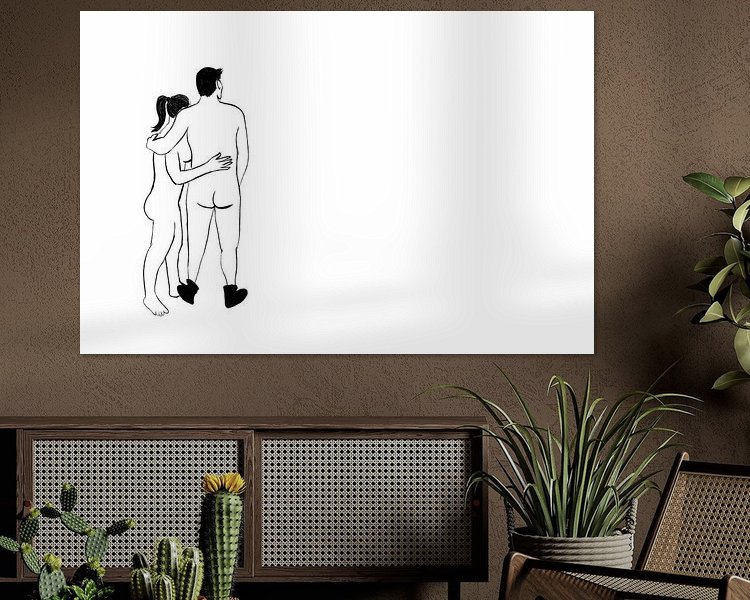 Example of the artwork in a room