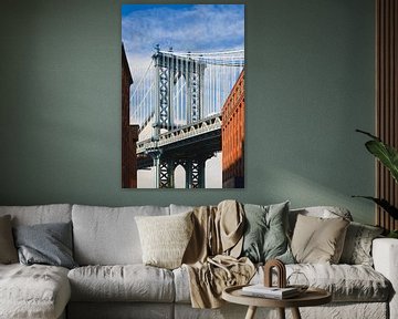 Manhattan Bridge, Brooklyn, New York City van Henk Meijer Photography