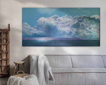 Stormfront schilderij 60x120cms