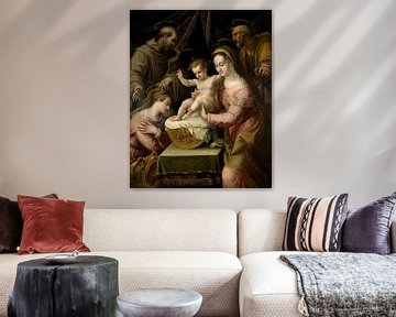 Heilige Familie met de Heiligen Margaretha en Franciscus, Lavinia Fontana