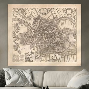 Karte von Haarlem von 1771