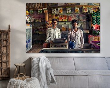 Kruideniers in India van Vincent van Kooten