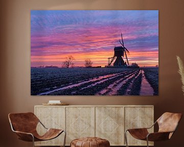 Magnifique lever de soleil au moulin sur Halma Fotografie