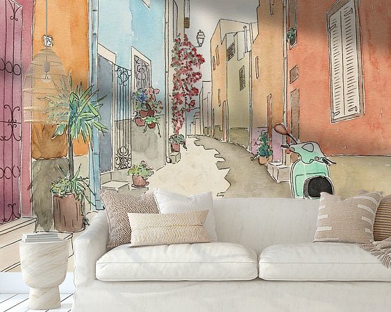 Example of the artwork in a room