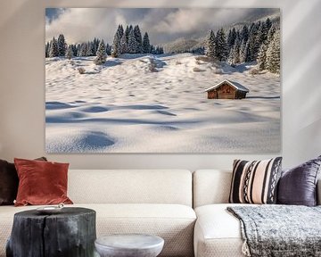 L'idylle hivernale en Haute-Bavière sur Achim Thomae