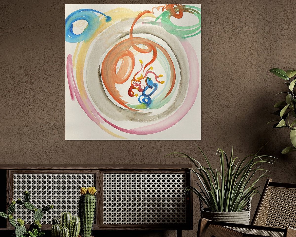 Example of the artwork in a room