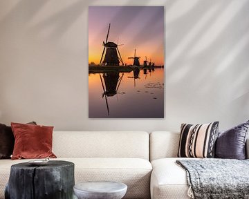 The windmills of Kinderdijk by Achim Thomae