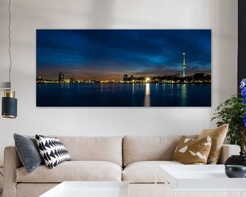 Panorama von Maas und Euromast von Reinier van de Pol