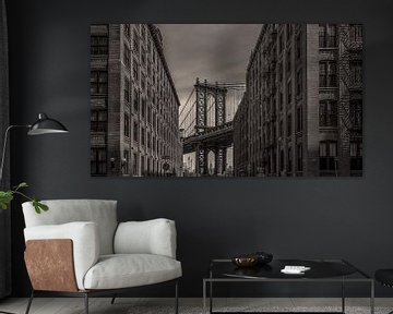 New York - Manhattan Bridge van Toon van den Einde