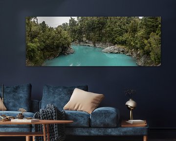 Blue River (Hokitika Gorge) van Anne Vermeer