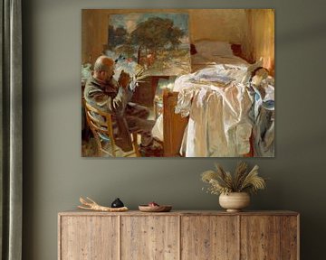 Een kunstenaar in zijn atelier, John Singer Sargent...