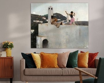 Capri Meisje op het Dak, John Singer Sargent